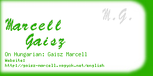 marcell gaisz business card
